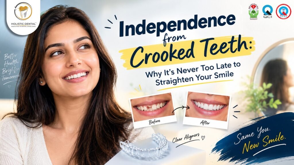 Independence from Crooked Teeth: Why It’s Never Too Late to Straighten Your Smile